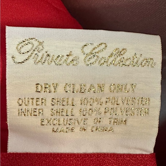 Private Collection sz 10 long red formal dress - Picture 5 of 6